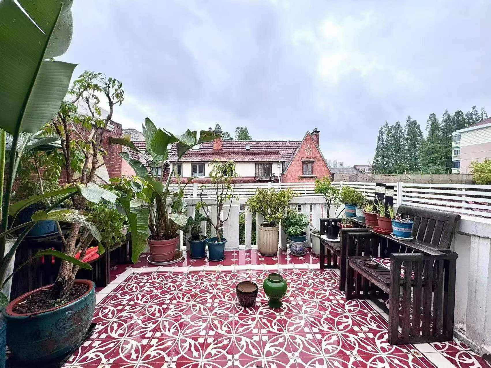 Yuyuan Road Garden Lane House | 3rd Floor Private Unit | 130 sqm 3-Bed | 5m Ceiling + Terrace