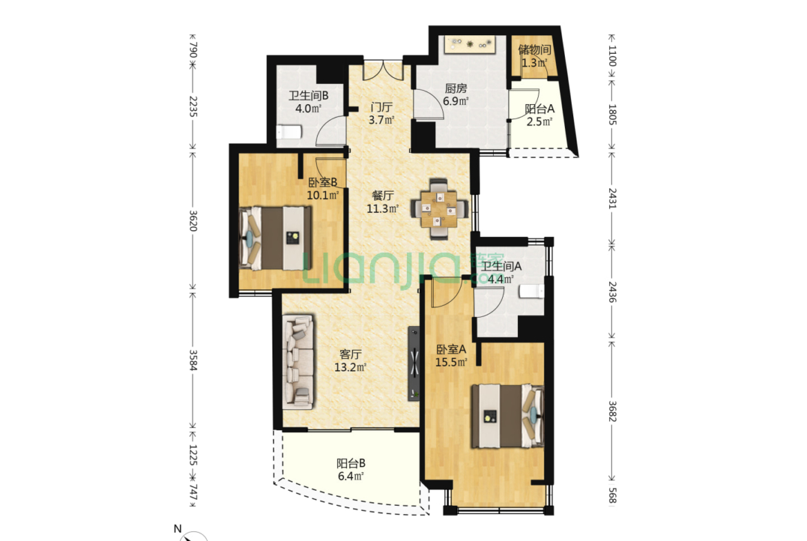 One Park Avenue | High Floor 2-Bed with Skyline Views | Underfloor Heating + Central AC + Terrace