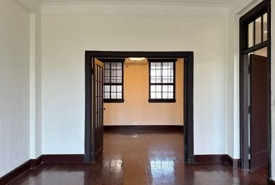 Live in the legendary Wukang Building (Normandy Apartments). 180 sqm 3-bed, 2-bath in a 1924 László Hudec masterpiece. Unfurnished. Rare vacancy. 36,000 RMB/month.