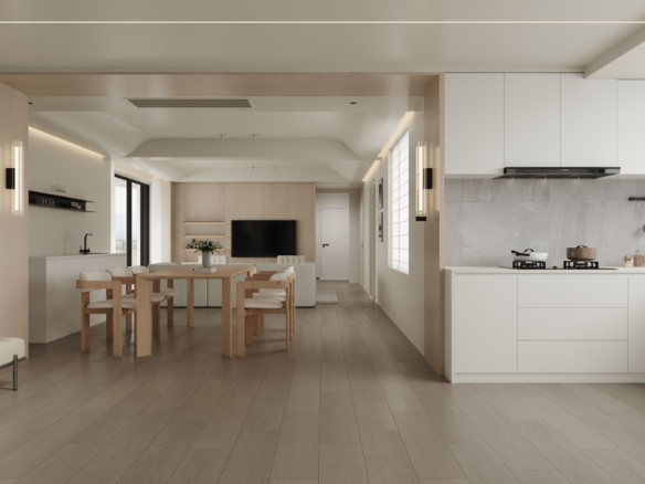 4-bedroom unit at Jing'an Four Seasons above Nanjing West Road Station. 192 sqm, underfloor heating, central AC. Direct access to metro and HKRI Taikoo Hui. 43,000 RMB/month.
