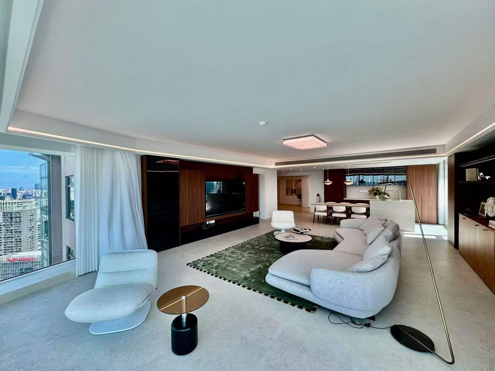 shimao-riviera-garden-lujiazui-pudong-4-bed-3-bath-clubhouse-pool-shanghai-rentals (2) Unobstructed river-view 4-bed unit at Shimao Riviera Garden in Lujiazui. 315 sqm, panoramic Bund views, 70% greenery, clubhouse. 88,000 RMB/month.