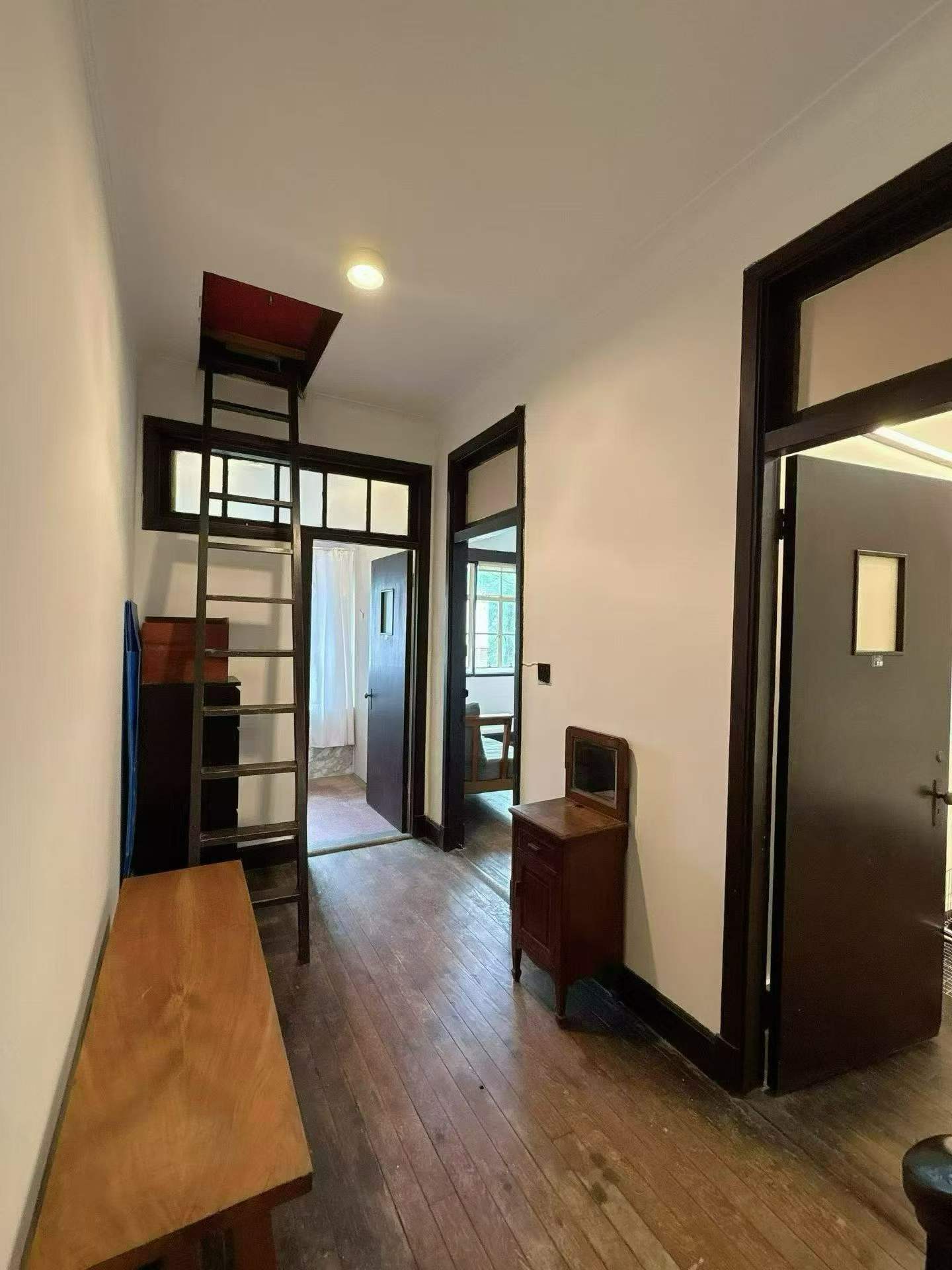 anfu-road-lane-house-2-bed-1-bath-ffc-prime-location-shanghai-rentals (3) 3rd floor unit on Anfu Road near Wukang Road. 2 beds, 2 living rooms, 1 bath, north-south through, private balcony. Prime FFC location. 17,000 RMB/month.