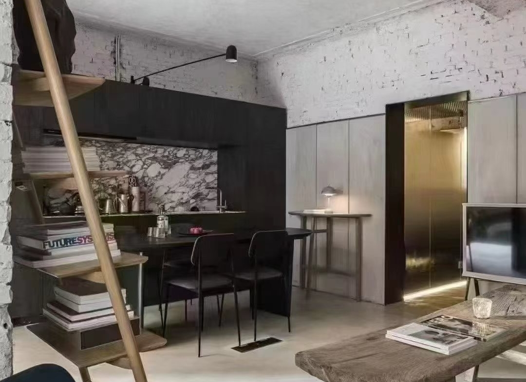 Ground floor unit at Lincoln Apartments on Huaihai Road. 1 bed, 2 living rooms, private garden, steps from Shanghai Library Station. 16,800 RMB/month.