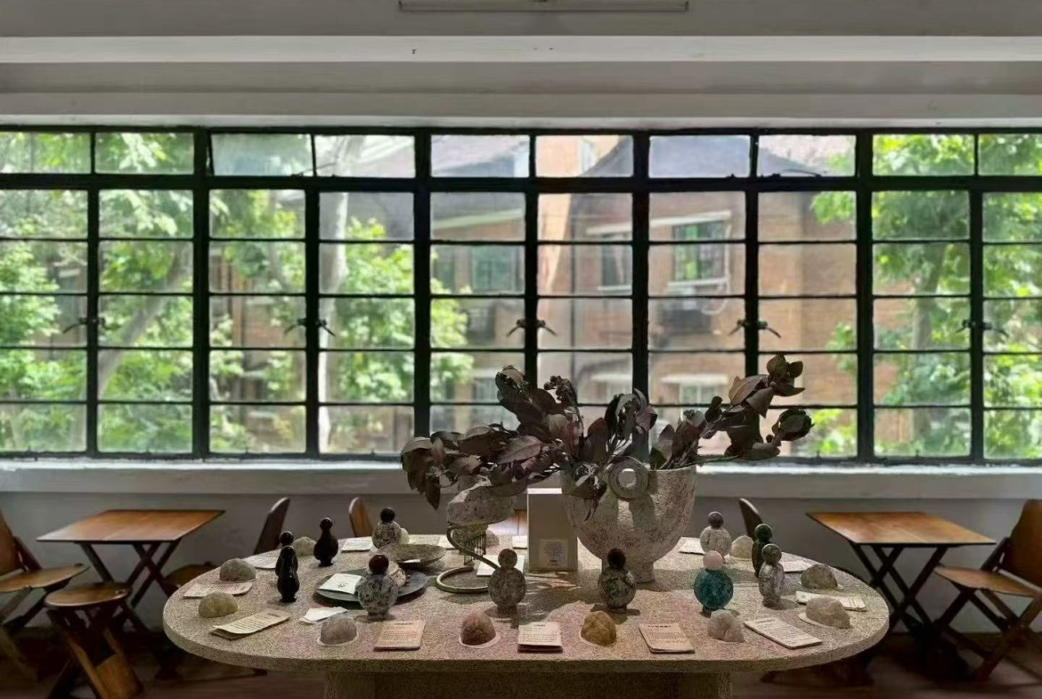 2nd floor commercial space at Nanchang Building, a 1933 Art Deco heritage landmark near IAPM. 180 sqm open plan. Ideal for showroom or design studio. 65,000 RMB/month.