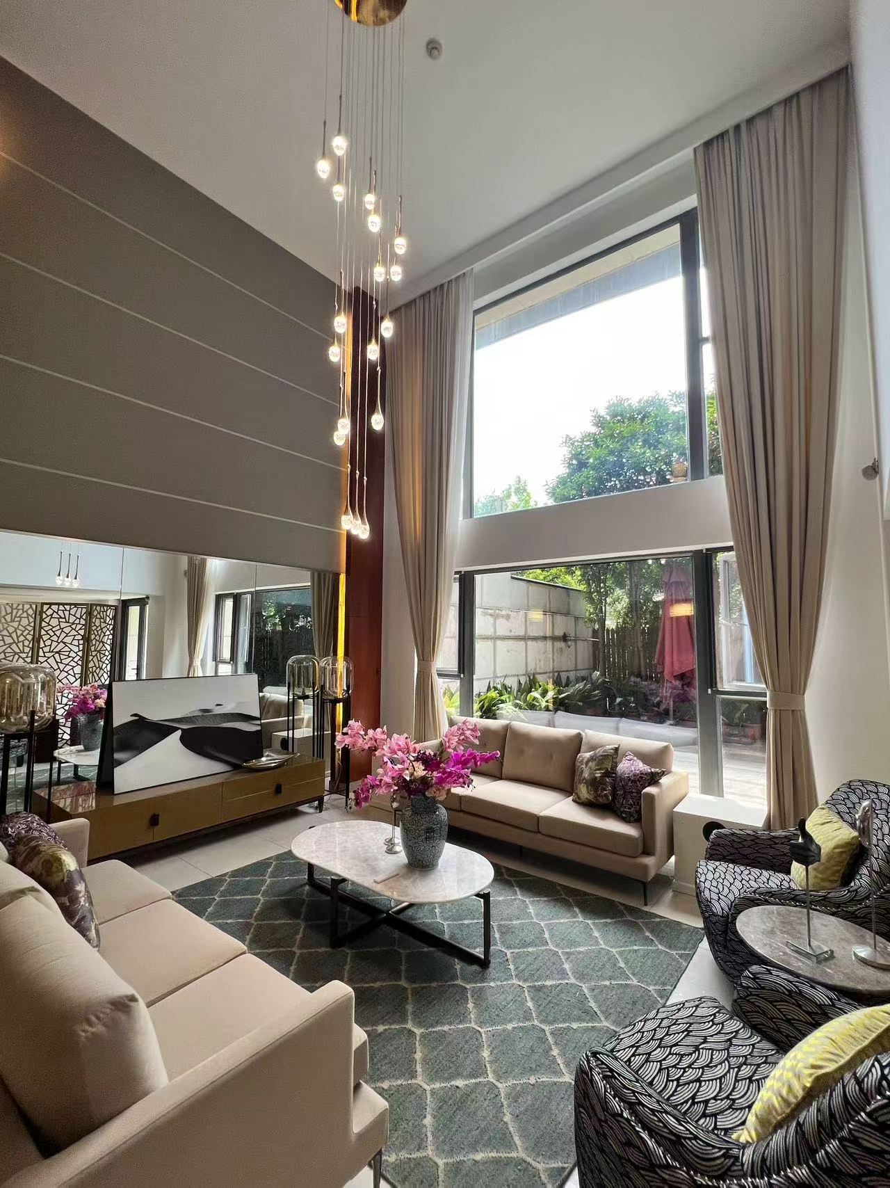 the-summit-anfu-road-for-sale-5-bed-3-bath-garden-shanghai-rentals (1) Ground floor duplex at The Summit with 6-meter void living room and L-shaped garden. 258 sqm, 5 beds, 3 baths. Prime Anfu Road location. 42.88 million RMB.