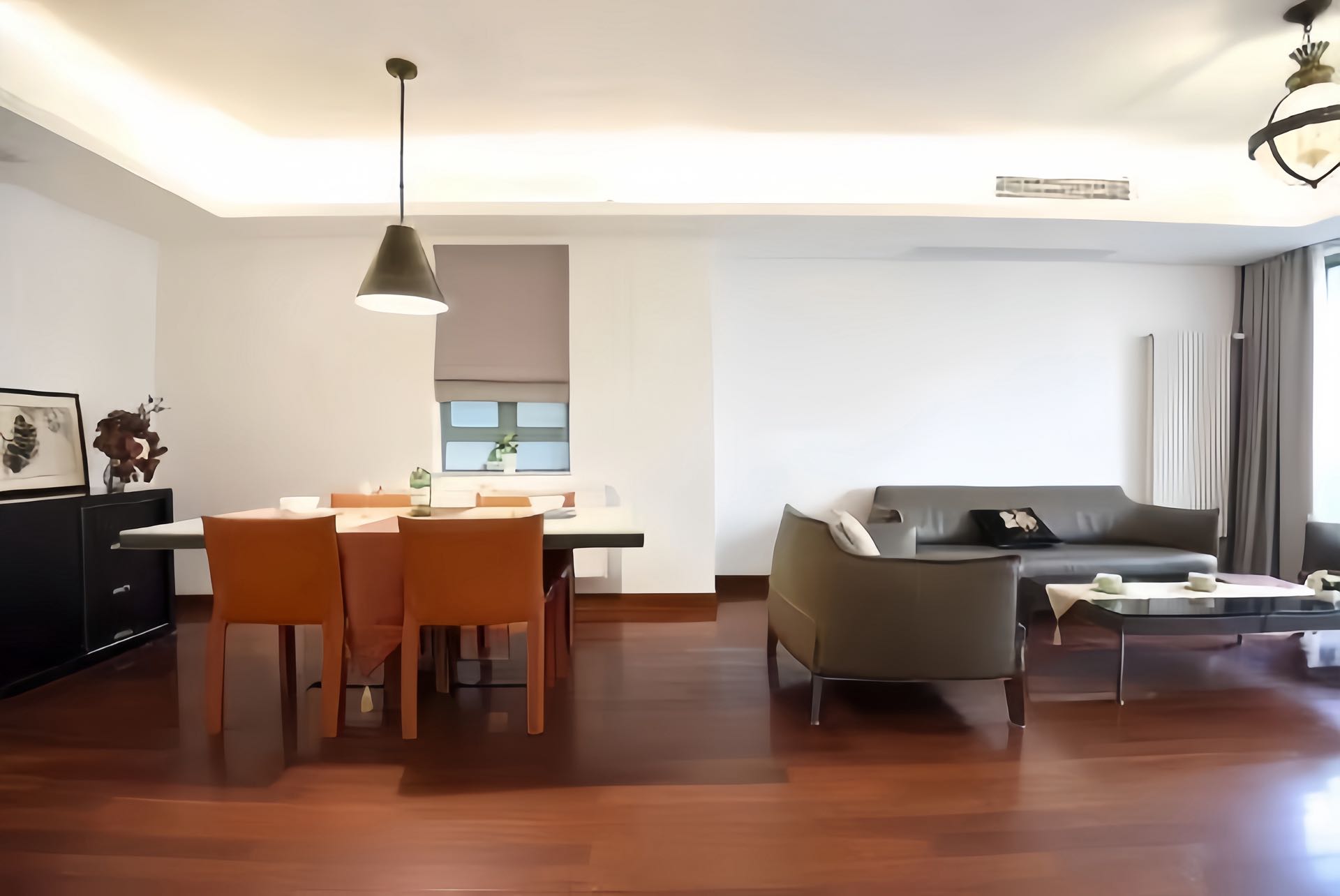 central-residences-huashan-road-ffc-3-bed-2-bath-wall-heating-clubhouse (2) 3-bed, 2-bath unit at Central Residences on Huashan Road. Owner renovation, SMEG kitchen, water underfloor heating, imported furniture. 30,000 RMB/month.