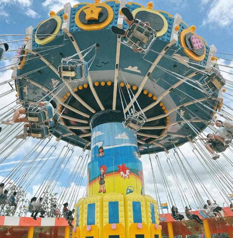 The park is divided into eight themed areas, with over 75 interactive rides and attractions