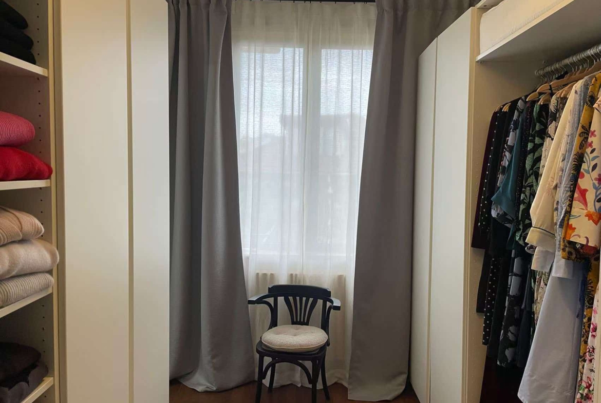 Entire 4-bed garden house at Huaihai Villa, opposite the Wukang Building. 250 sqm, private garden, terrace, Daikin AC, underfloor and wall heating. Residential only. 49,000 RMB/month.